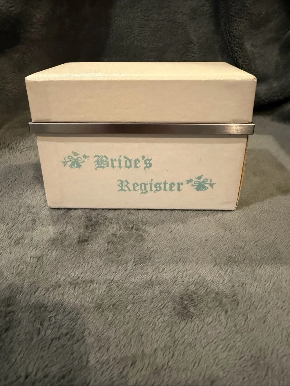 Vintage Brides Register The Brides File Box Wedding Original Dividers Papers